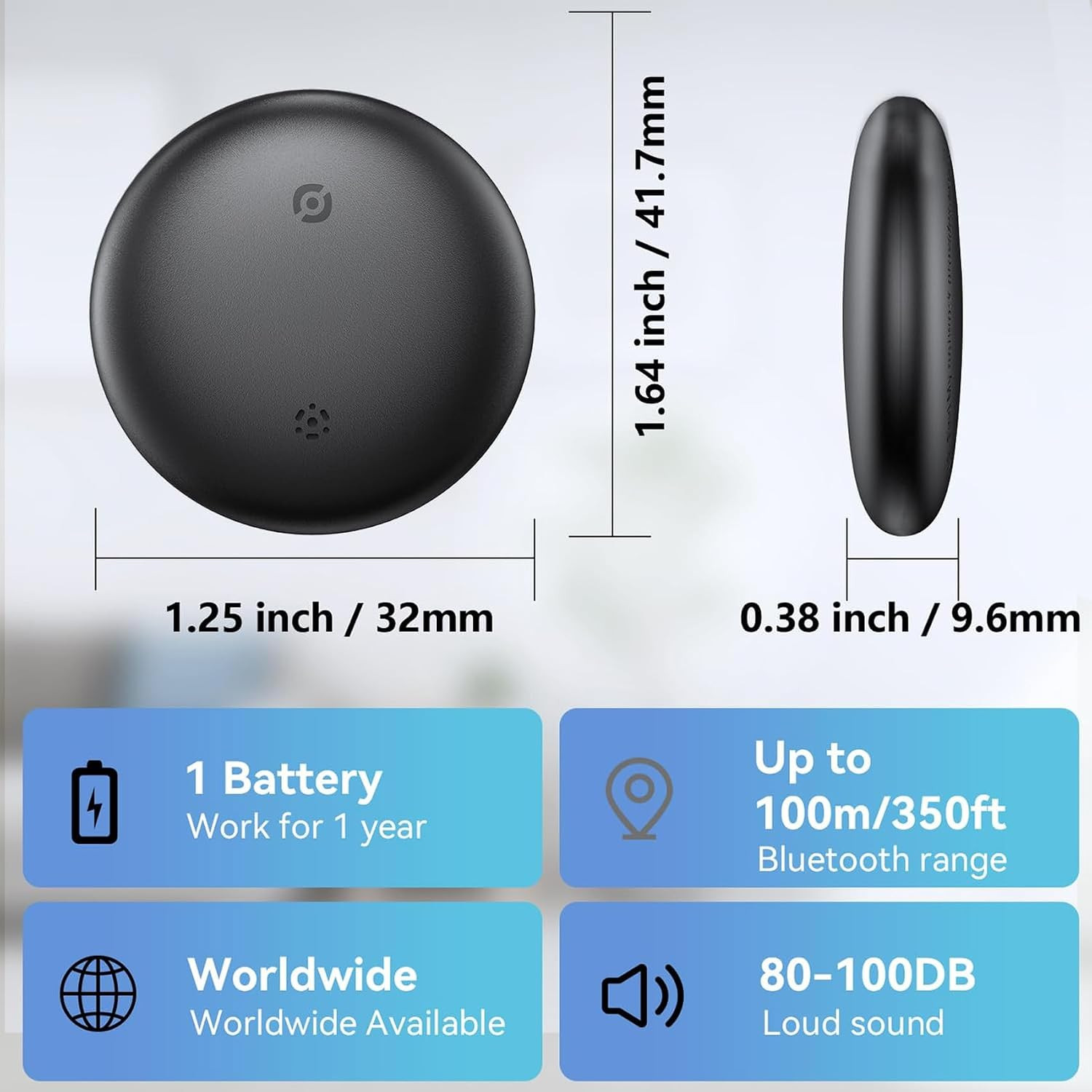 Air Tracker Tags for Android or Ios, Dual System Air Smart Tags-4 Pack, Compatib