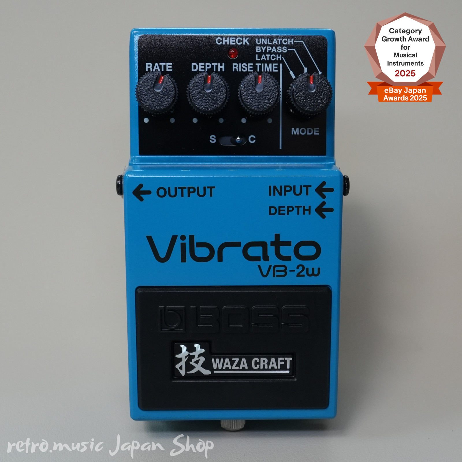 Boss VB-2W Vibrato Waza Craft Premium Analog Guitar Effects Pedal VB2W MIJ