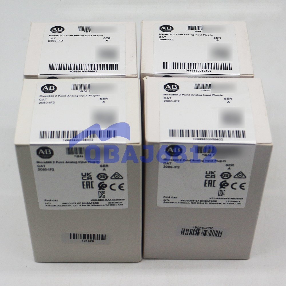 New Allen-Bradley 2080-IF2 Micro800 2 Point Analog Input Plug-In