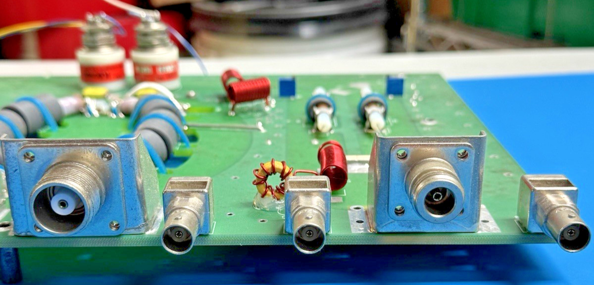 Board with Pair of Kilovac Vacuum Relays...HC-2/S3...Lots of Other RF Components