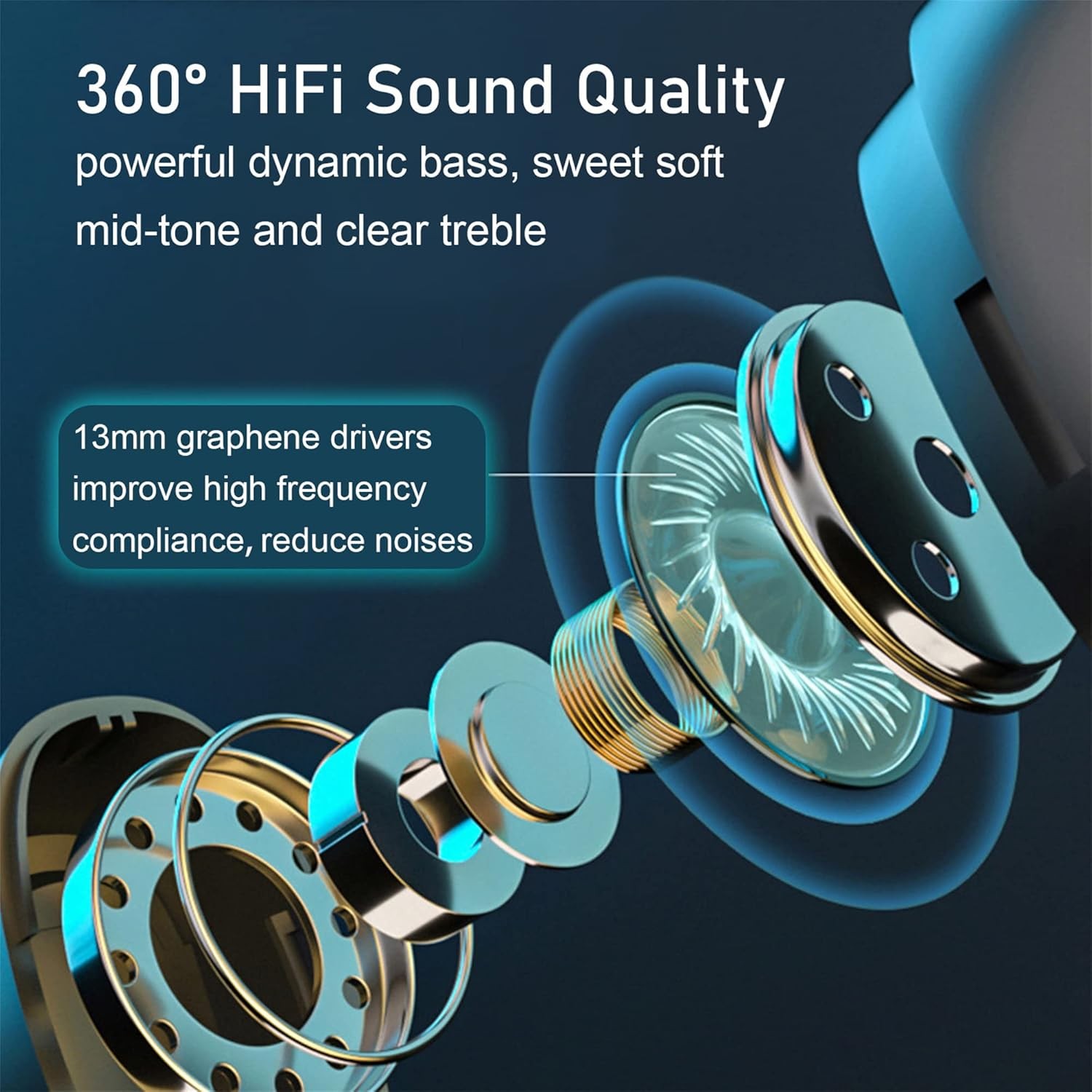 Mpow Wireless Bluetooth Headset TWS Earphones Earbud Stereo Headphone Waterproof