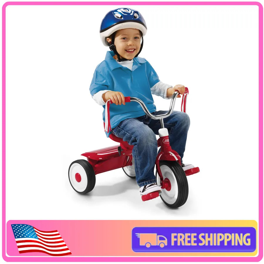 Radio Flyer Ready to Ride Folding Toddler Trike Red Ages 1 5 to 3 Years