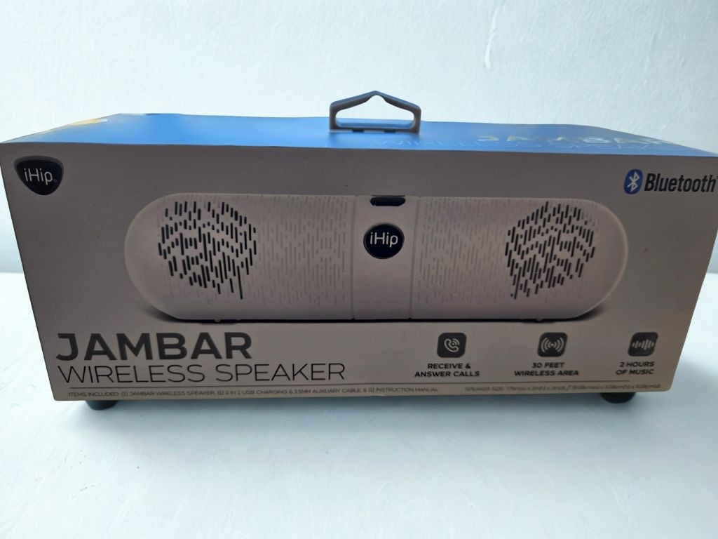 iHip Portable Speaker One Size White gray