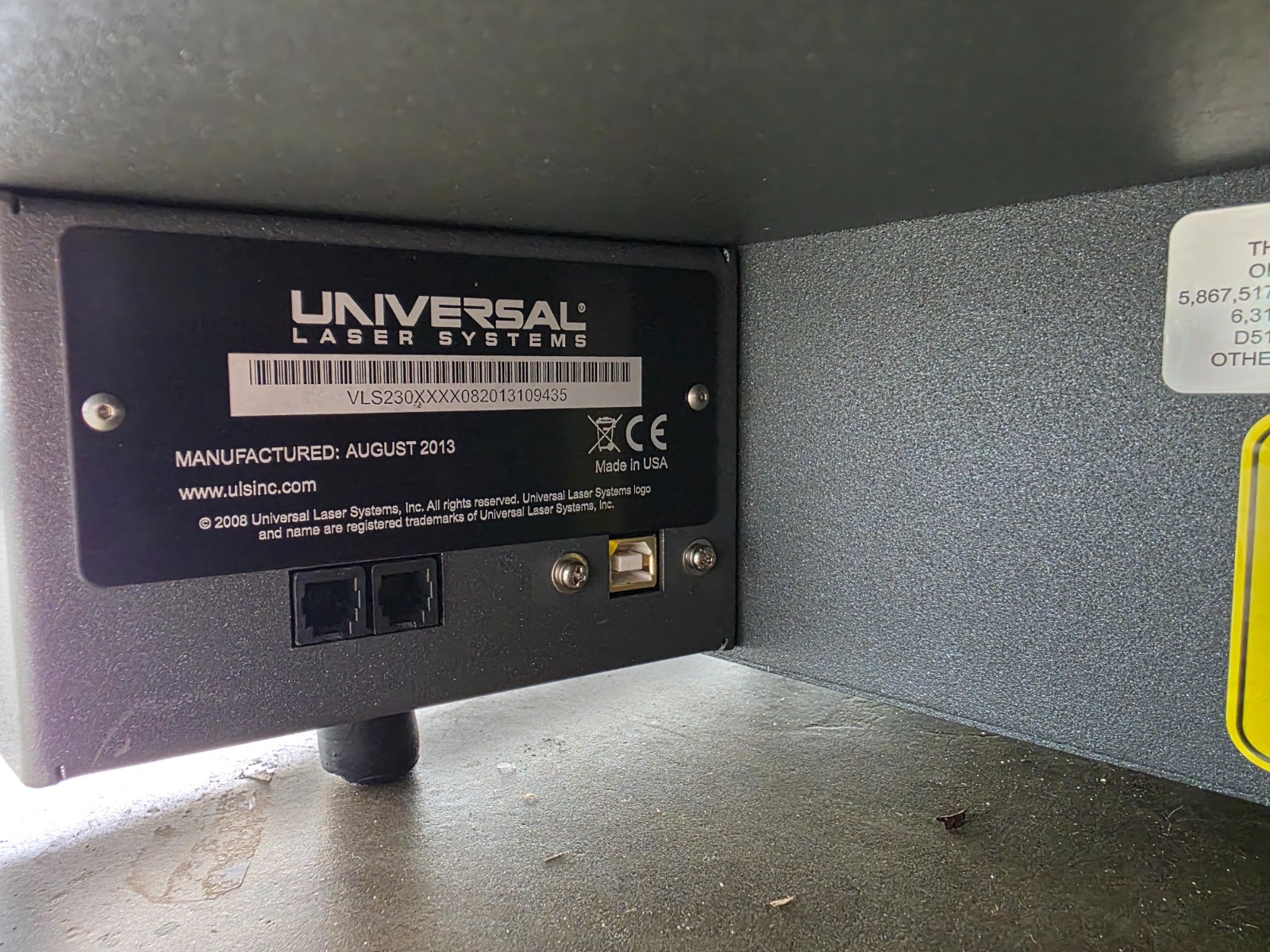 Universal Laser Systems VLS230dt Engraving 12" x 24" honeycomb Bed.
