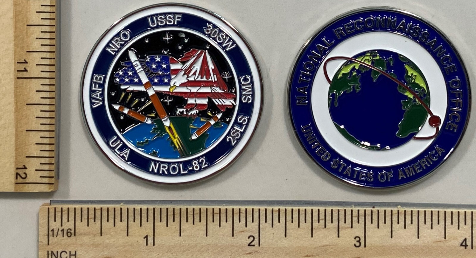 MILITARY BLACK OPS CHALLENGE COIN - NROL-82 VERSION (A) VAFB NRO USSF 30SW ULA