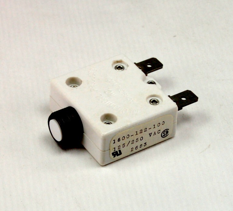 Mech Products - 1600-122-100 – Push to Reset Circuit Breaker, 10 Amp 125/250 New