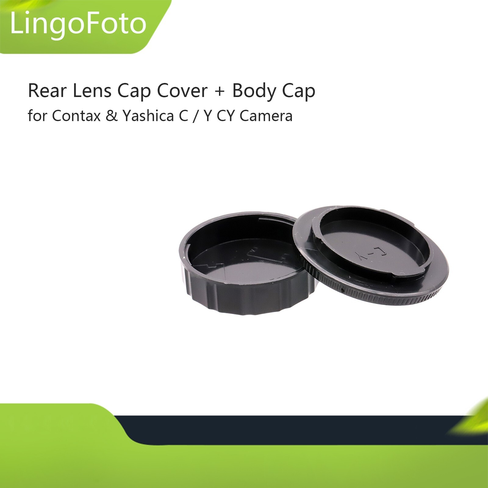 Rear Lens Cap Cover + Camera Body Cap for Contax Yashica C/Y CY Camera Lens