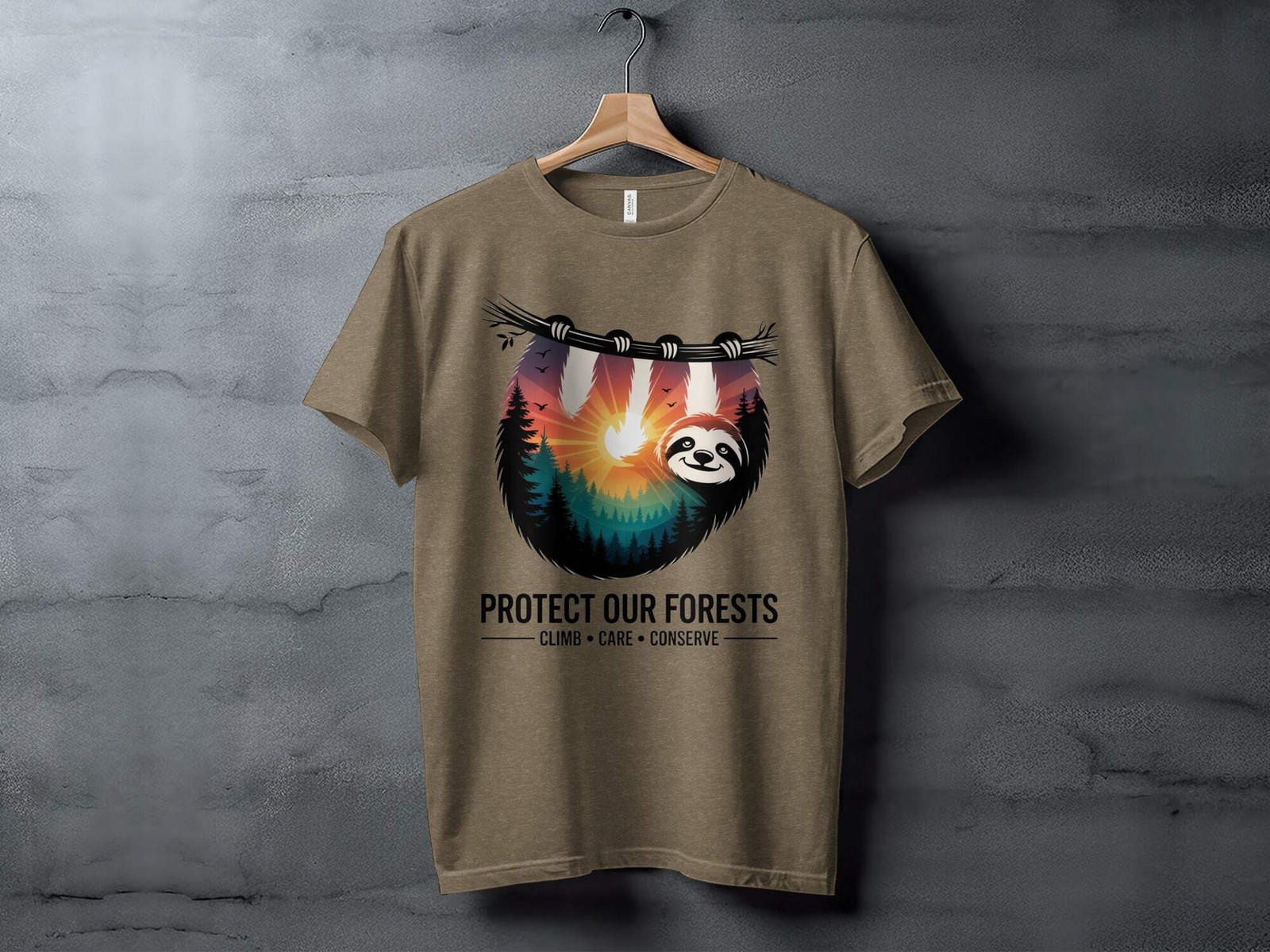 "Protect Our Forests" Sloth T-Shirt