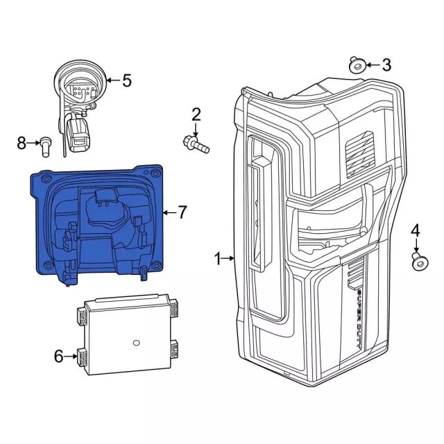 Genuine Ford Blind Spot Detection System Warning Sensor Bracket PC3Z-14D189-J