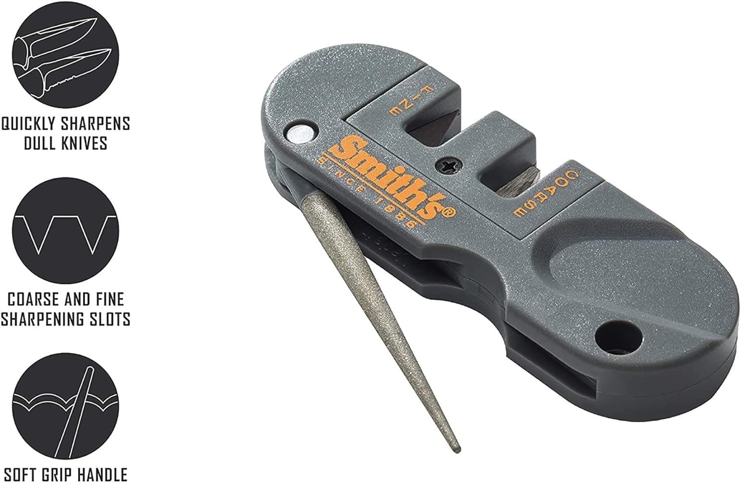 Lightweight Handheld Knife Sharpener with Diamond-Coated Rod for Precision Edges