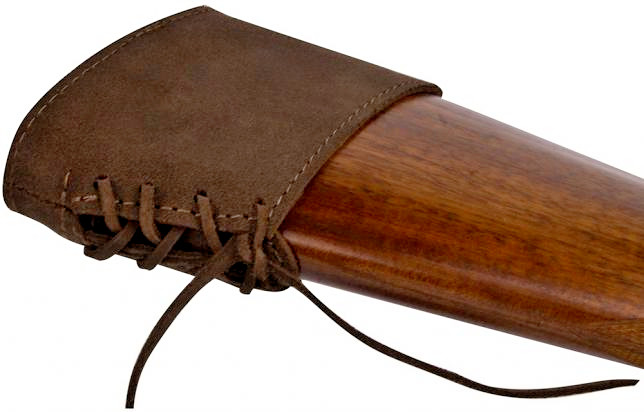Slip On Recoil Pad Genuine Leather Shotgun Rifle Butt stock. Made in Europe! XXX