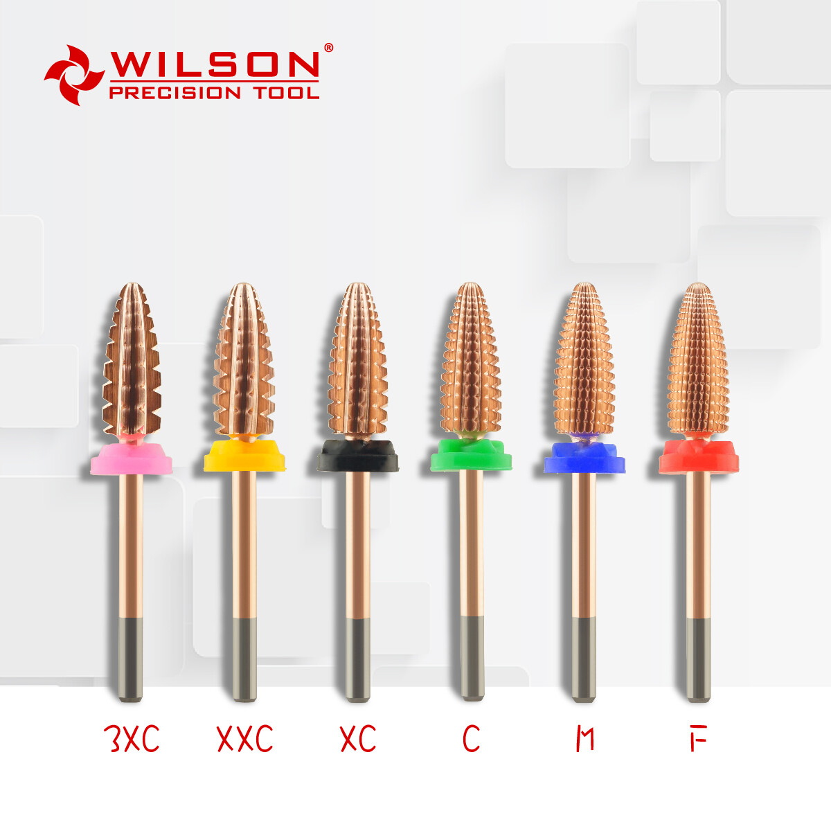 WILSON Carbide Nail Drill Bit, Typhoon Bit Tin 2-WAY