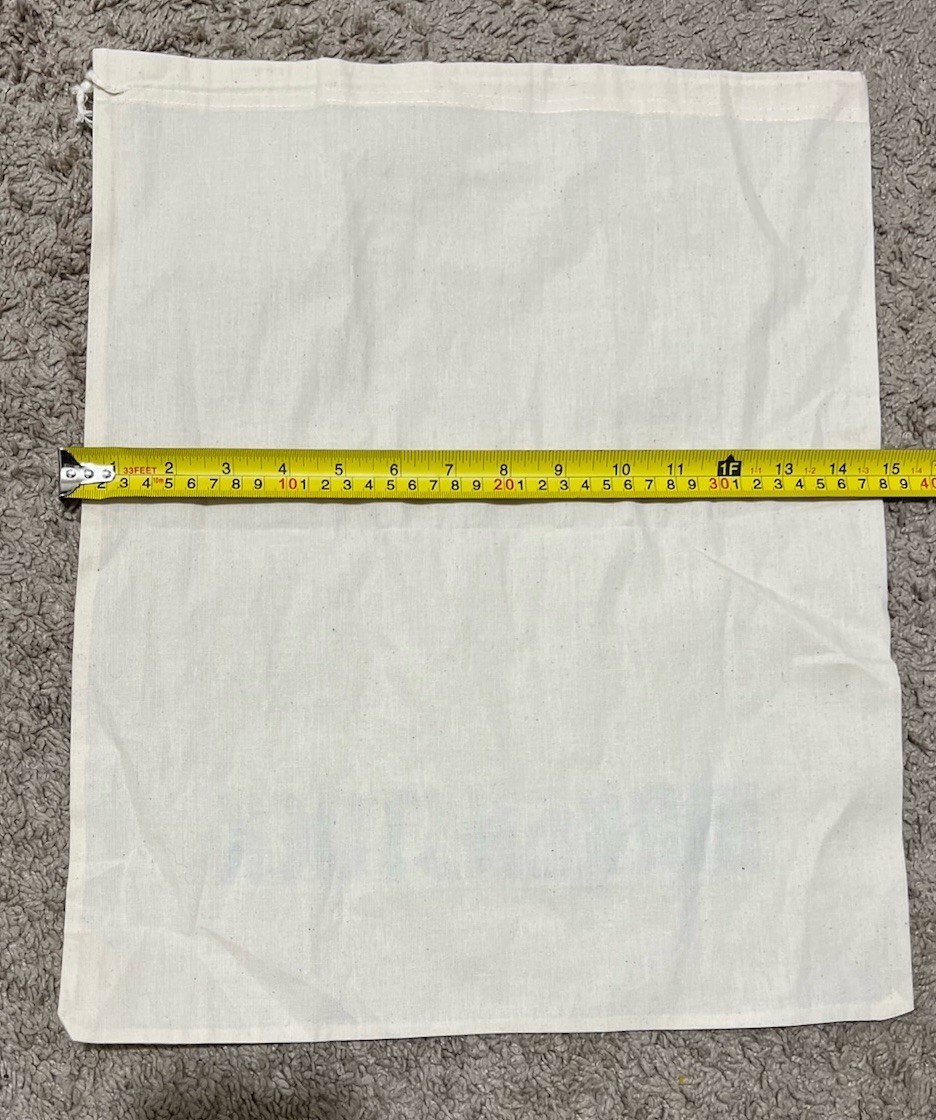 Birkenstock Cotton Drawstring Dustbag “14.75x17.5”