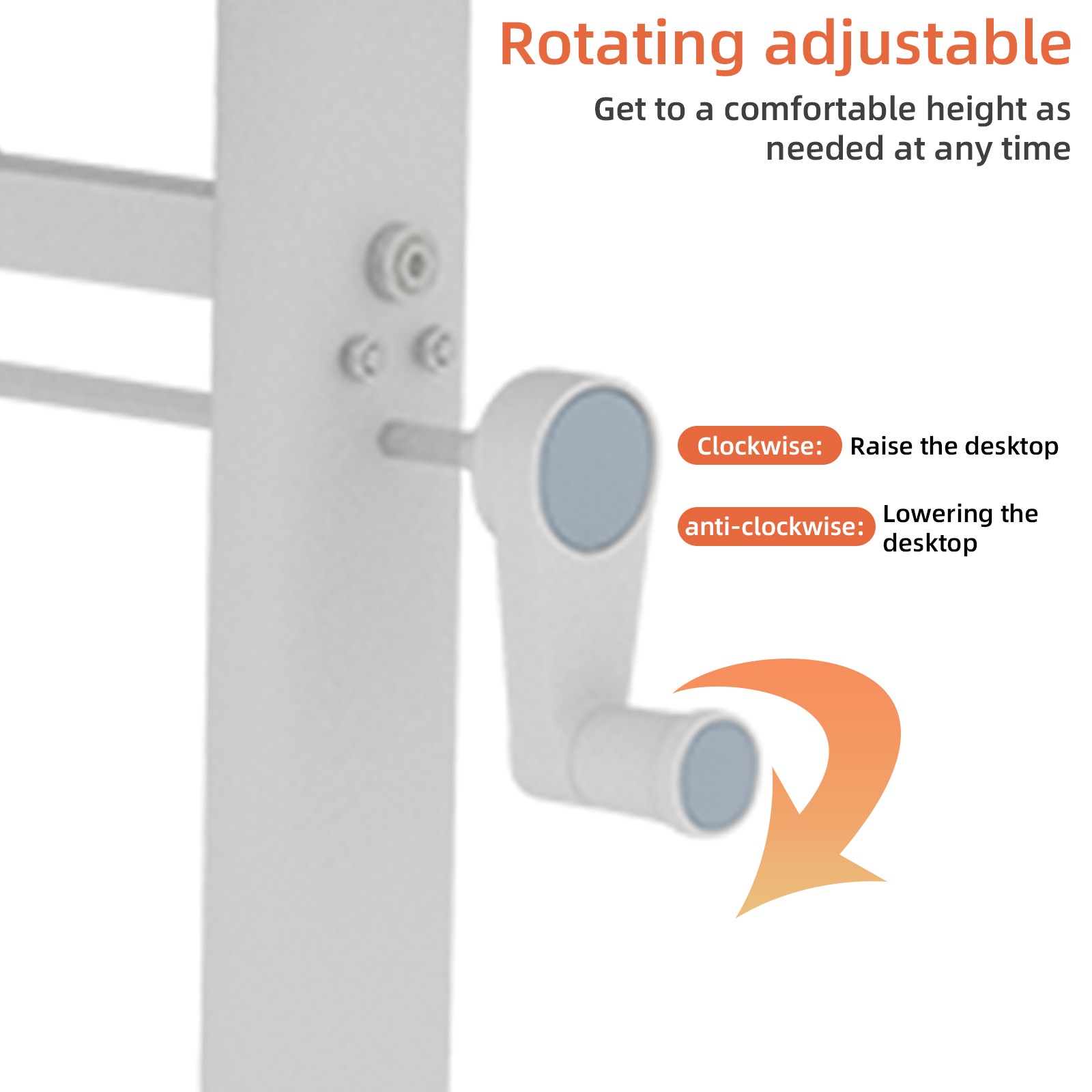 Adjustable study desk suitable for children and adults, height-adjustable US