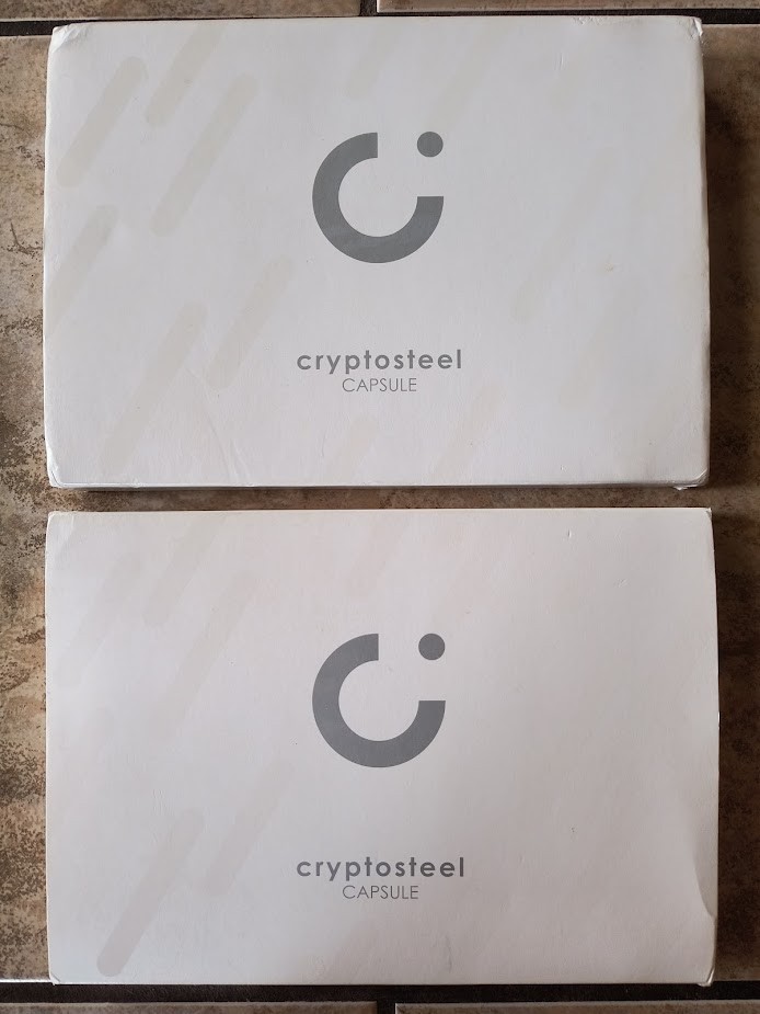 (lot of 2) Cryptosteel Capsule Solo - Mother of All Backups