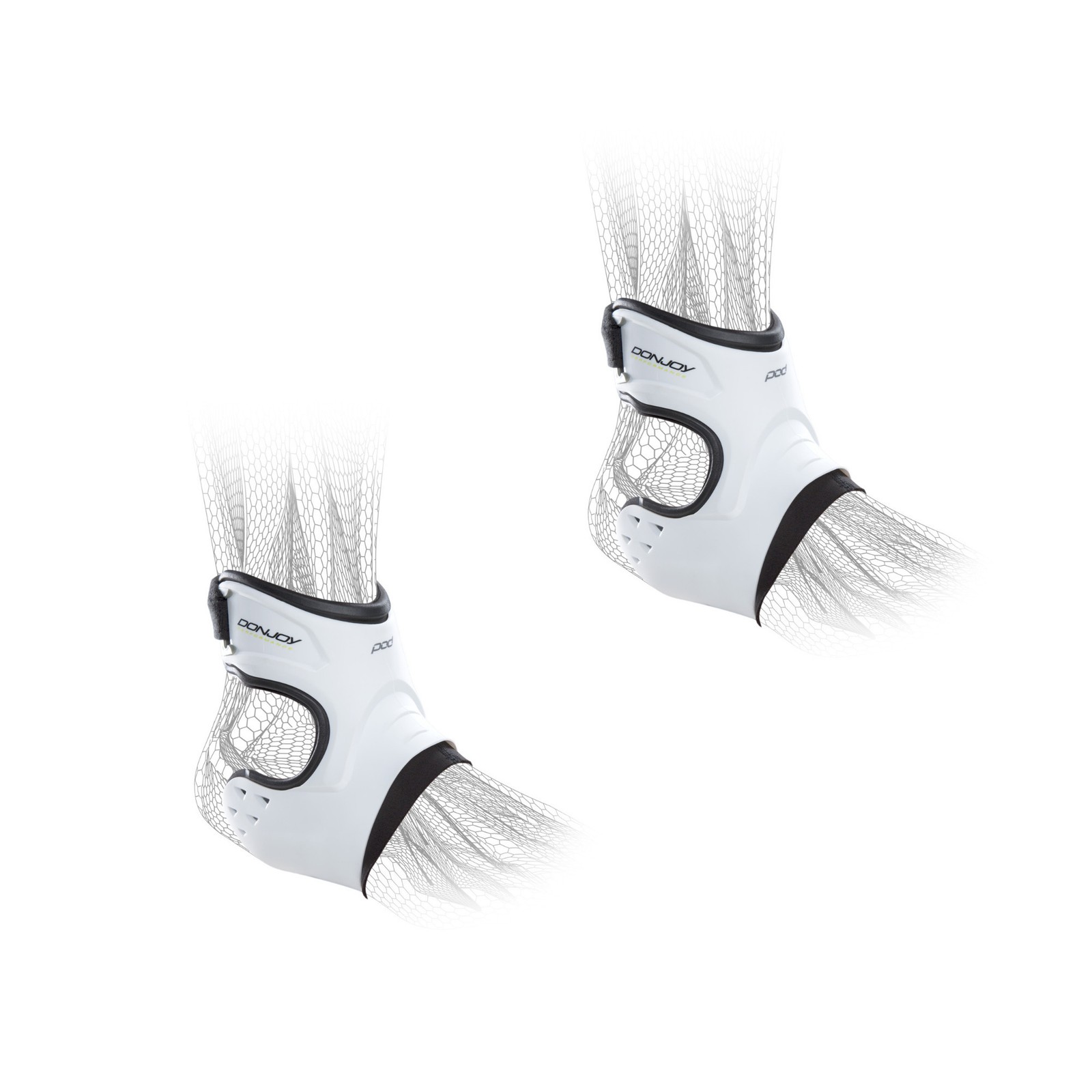 DonJoy Performance POD Ankle Brace Pair Right Left Bundle (White Medium)