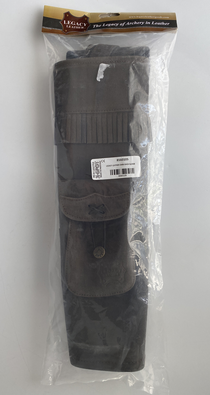 Legacy Leather Quiver - Archery Brown Suede for Traditional & Recurve Bows