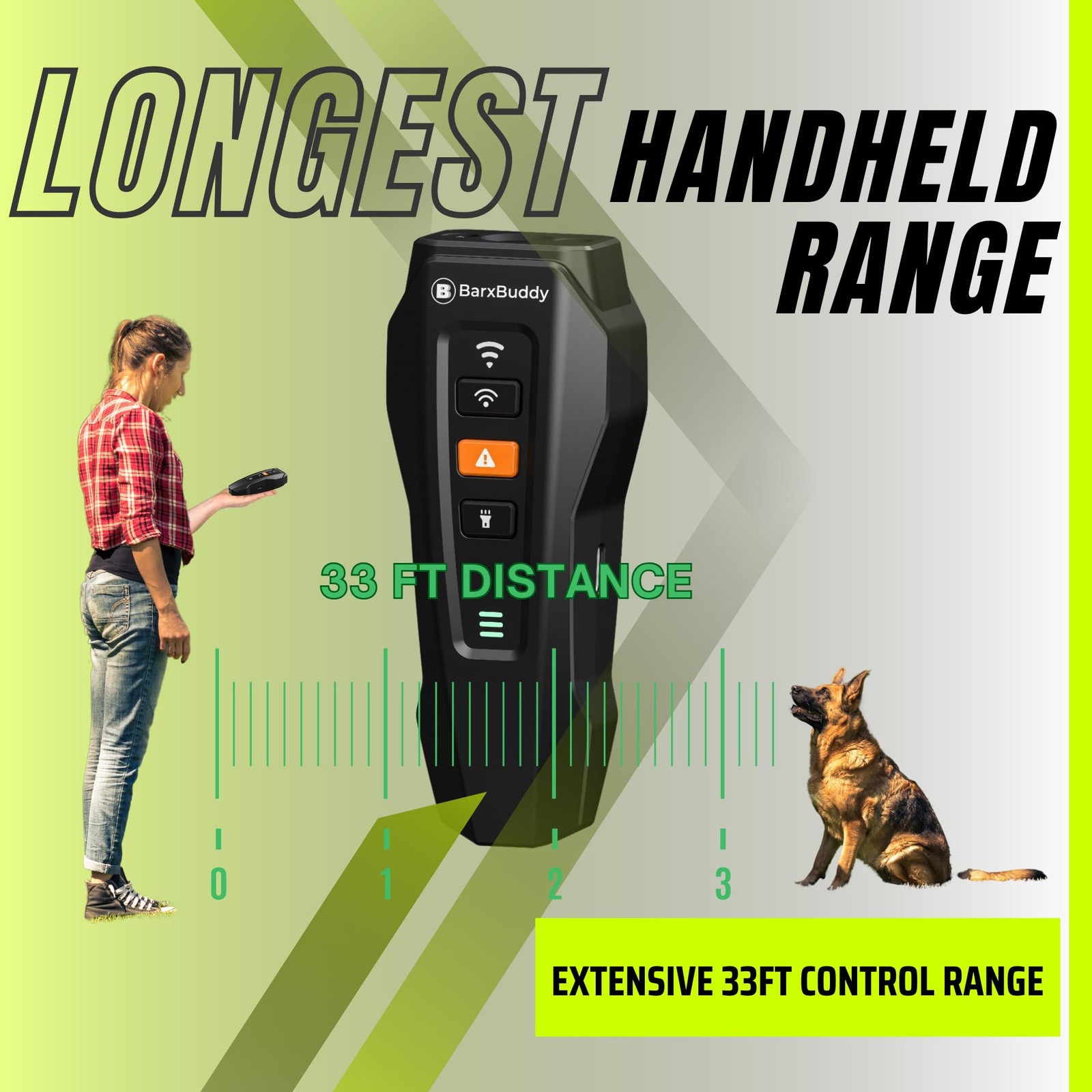 2nd Gen Dog Bark Deterrent Devices | Long Range Ultrasonic | Bark Collar Alte...
