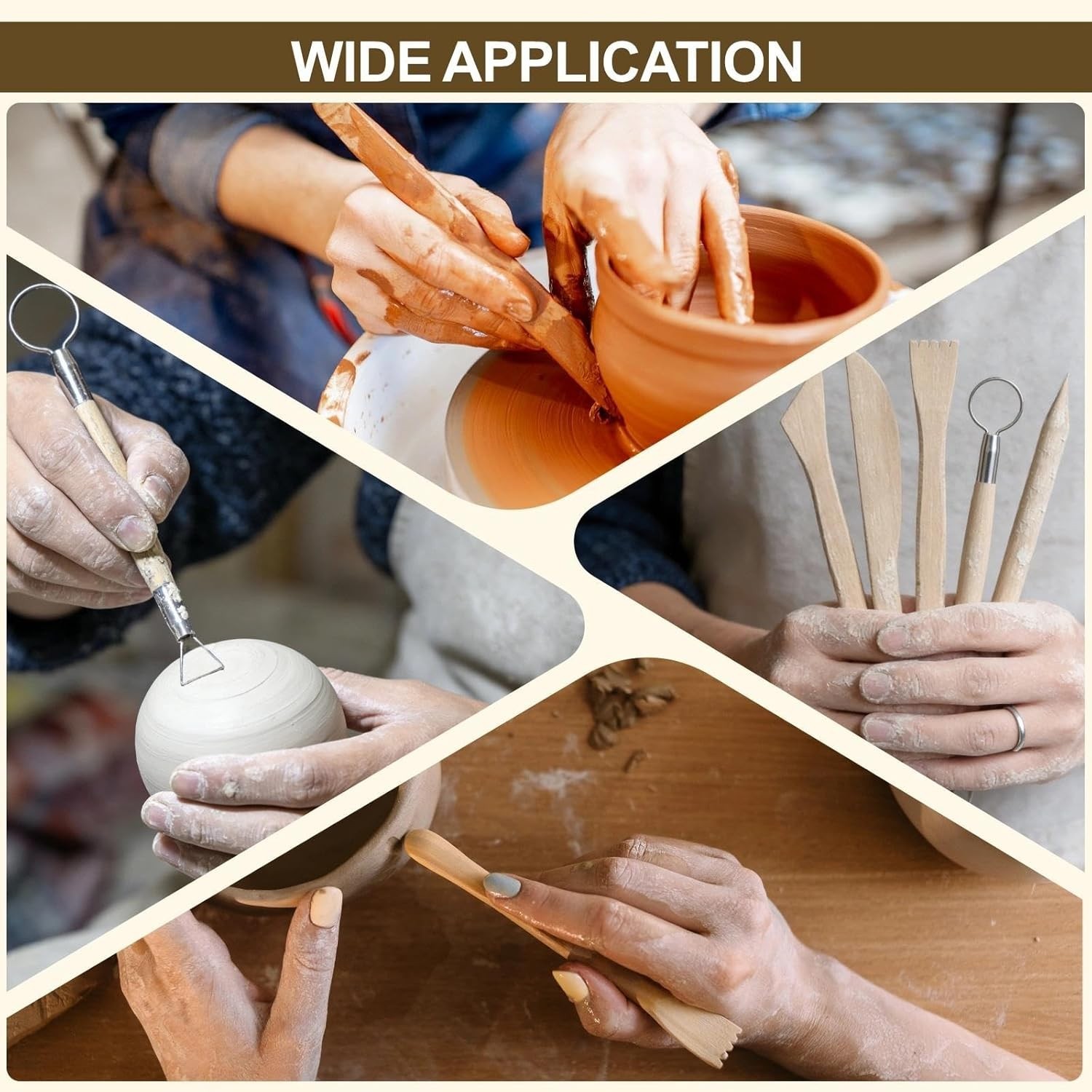 27 PCS Clay Sculpting Tools Kit Pottery Modeling Carving Set for Beginners
