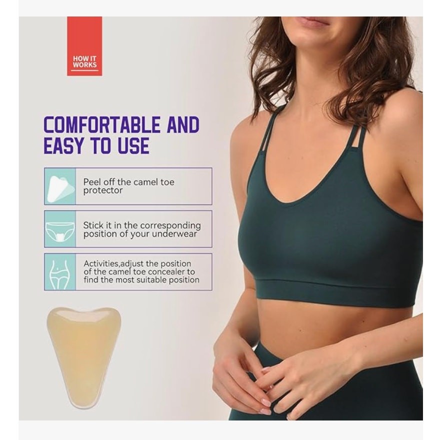 5 Pack Reusable Camel Toe Concealer Pads Silicone Invisible Seamless Cover