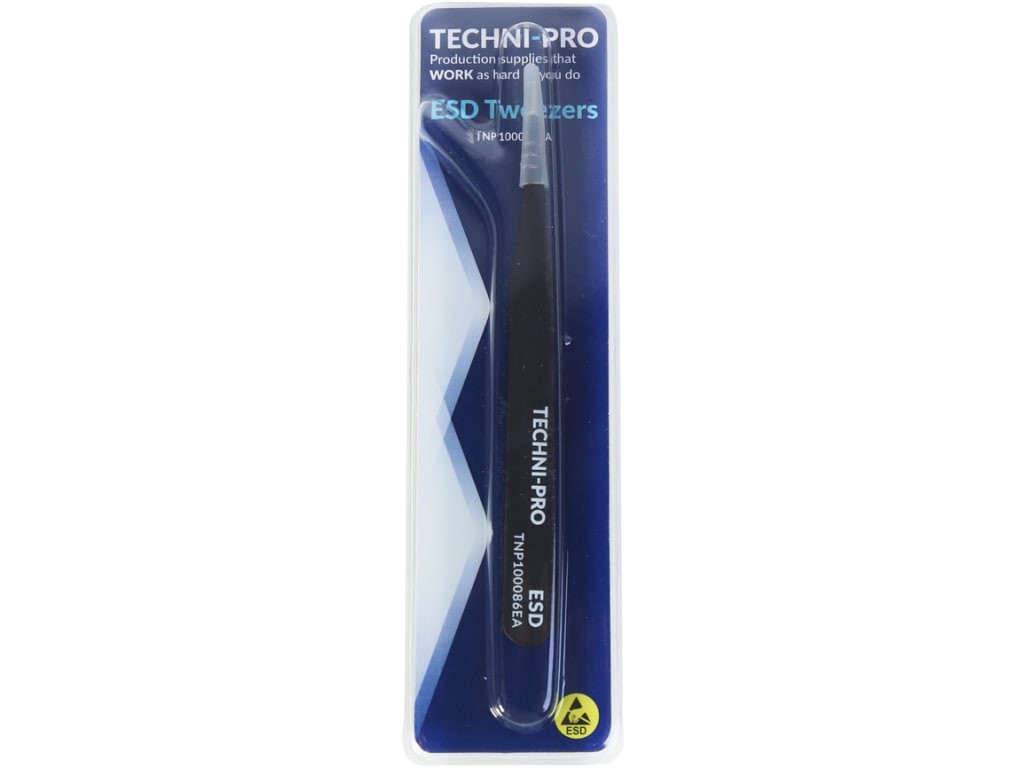 Techni-Pro TNP100086EA - ESDTWZ200 Economy ESD 200 Tweezer with Anti-Static
