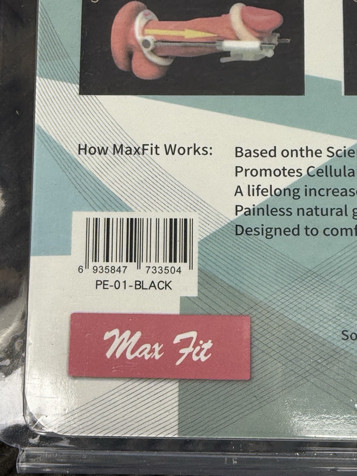 Penis Extender for Men Max Fit Gold / black - New!