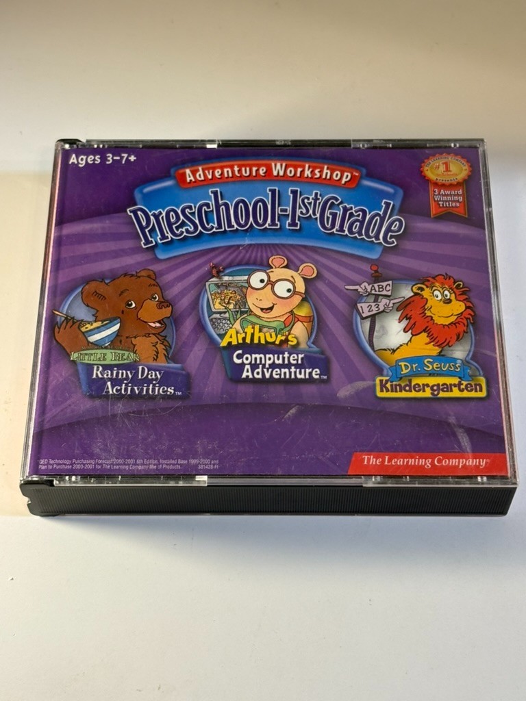 Adventure Workshop Preschool - 1st Grade 2002 PC CD-ROM Dr. Seuss Little Bear