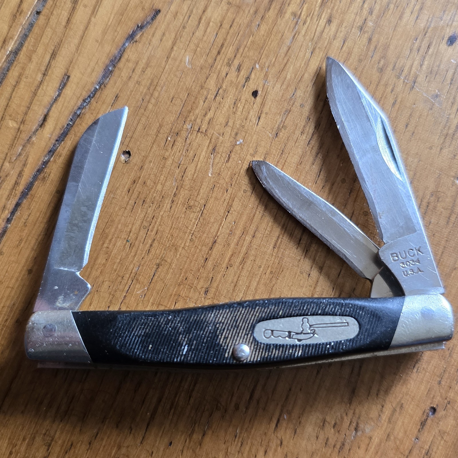 BUCK KNIVES 303 CADET 3 BLADE POCKET KNIFE STOCKMAN STYLE USA 1986