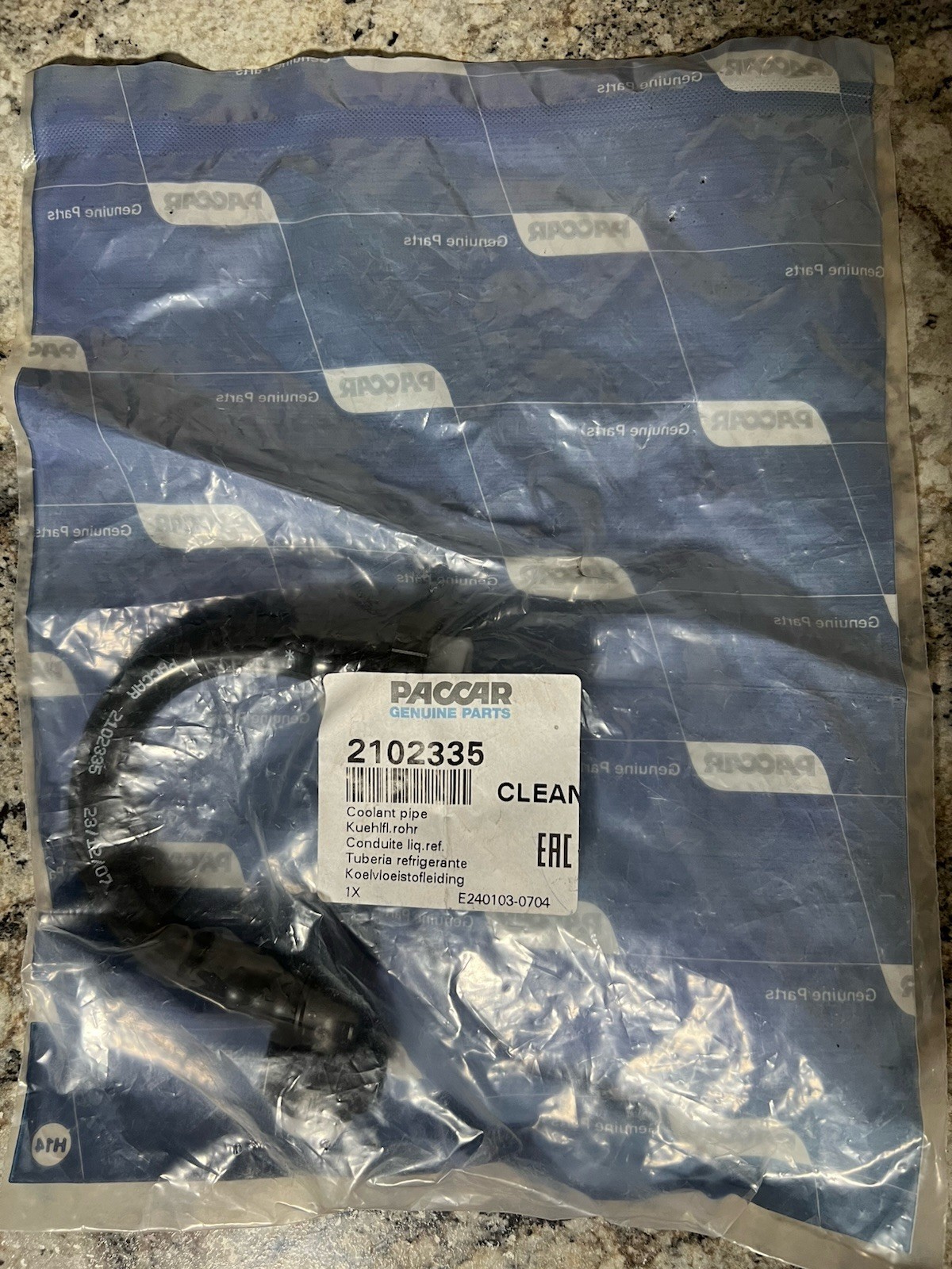 Paccar 2102335PE Coolant Pipe