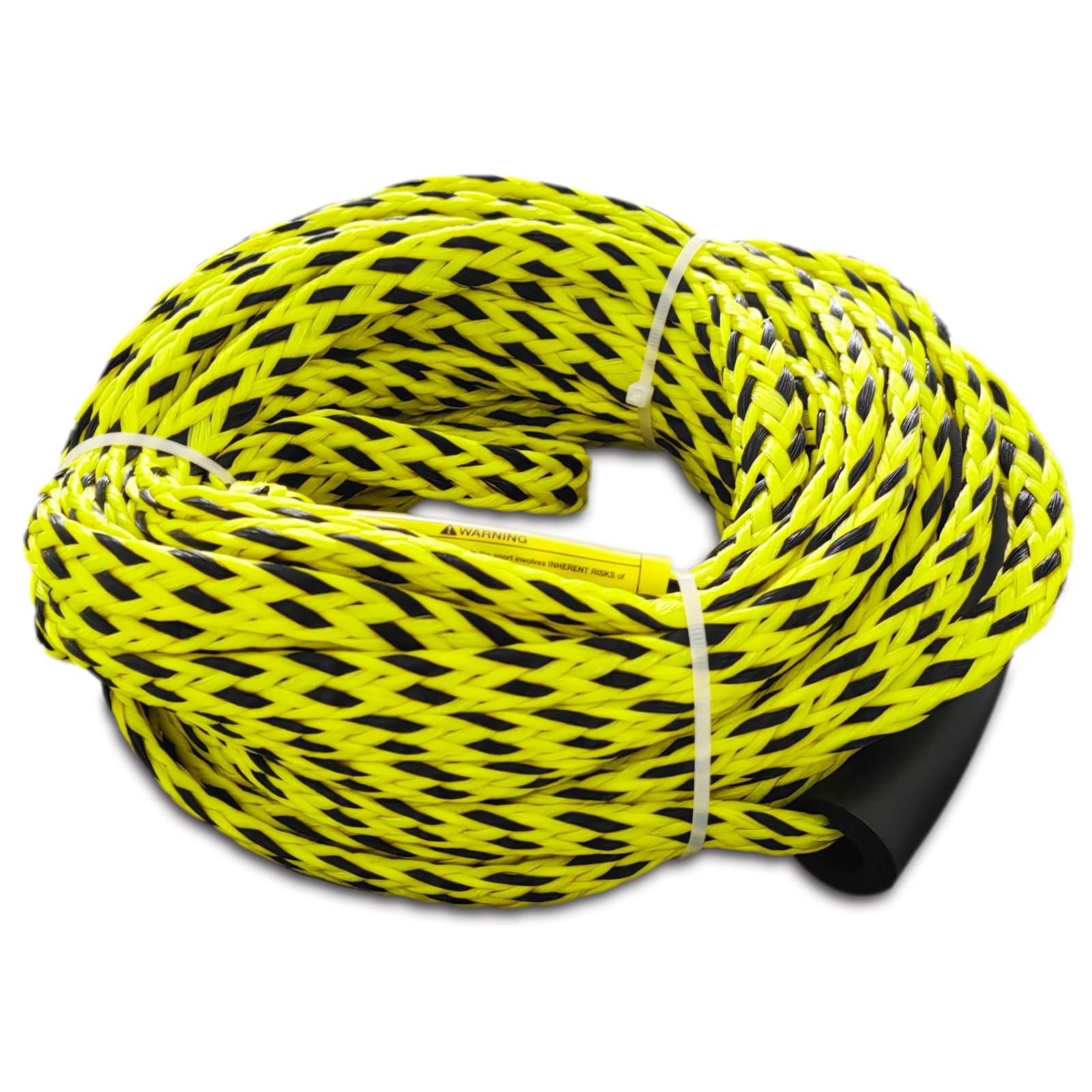 Boat Tow Rope for Tubes Boating, 6K 60FT 1-6 Riders Ski Skiing 60FT, black