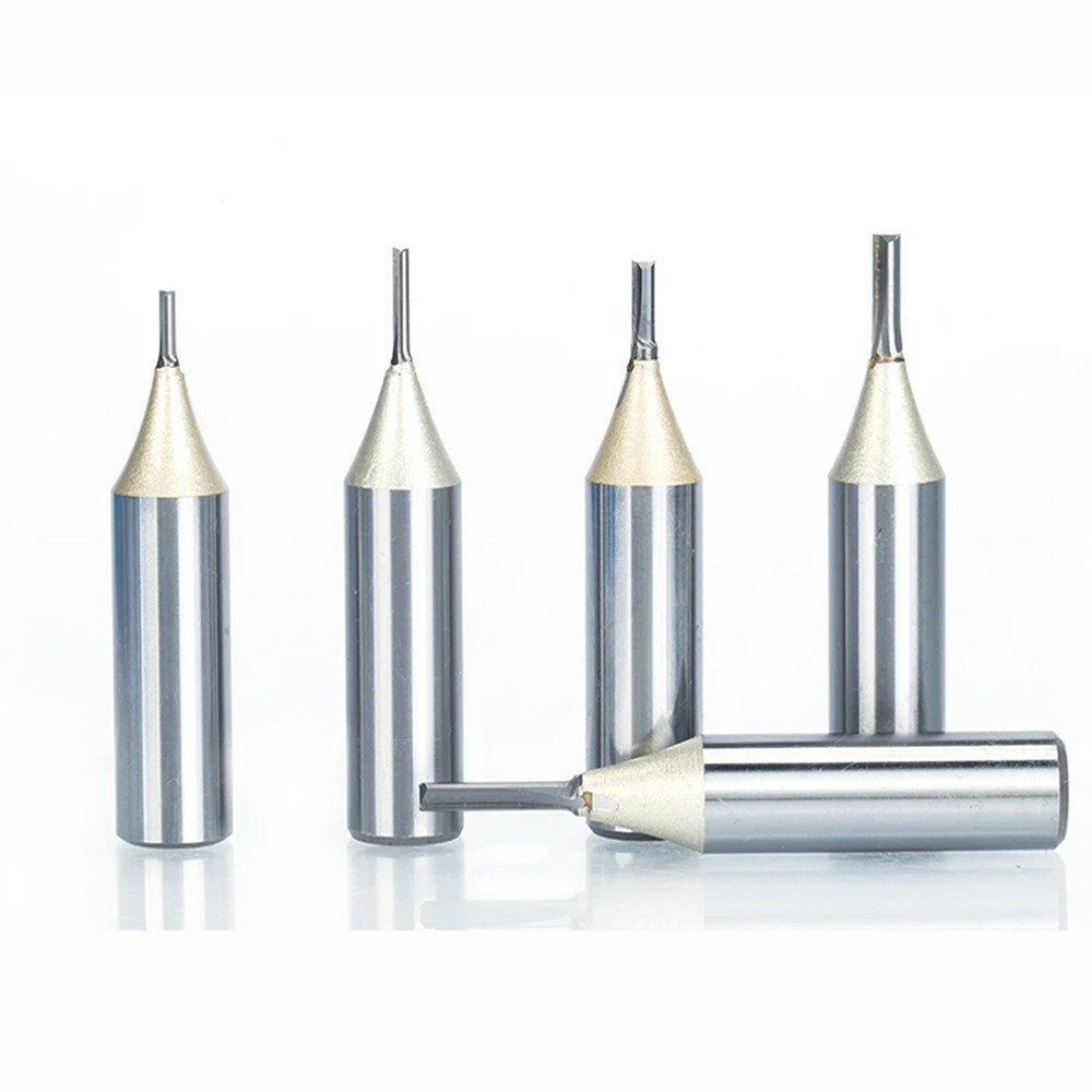 3mm x 12mm CNC Straight Router Bit Woodwork Engraving Tool End Mill 1/2" Shank