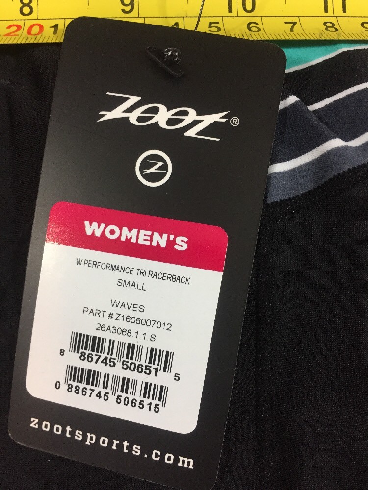 Zoot Womens Performance Racerback Tri Top Small S (6085)