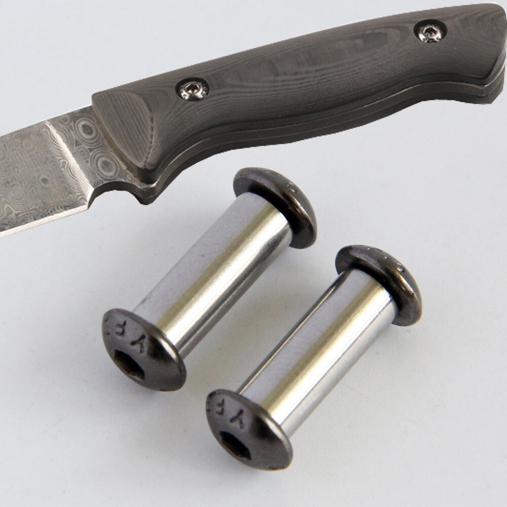 10pcs/lot Knife Handle Bolt Rivets Scale Screw Fastener Nut Flat Round Hex Head