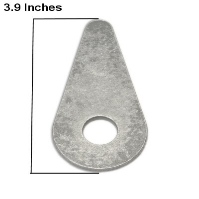 Weld On Tear Drop Tab With 1/2 Inch Hole - Pack Of Ten