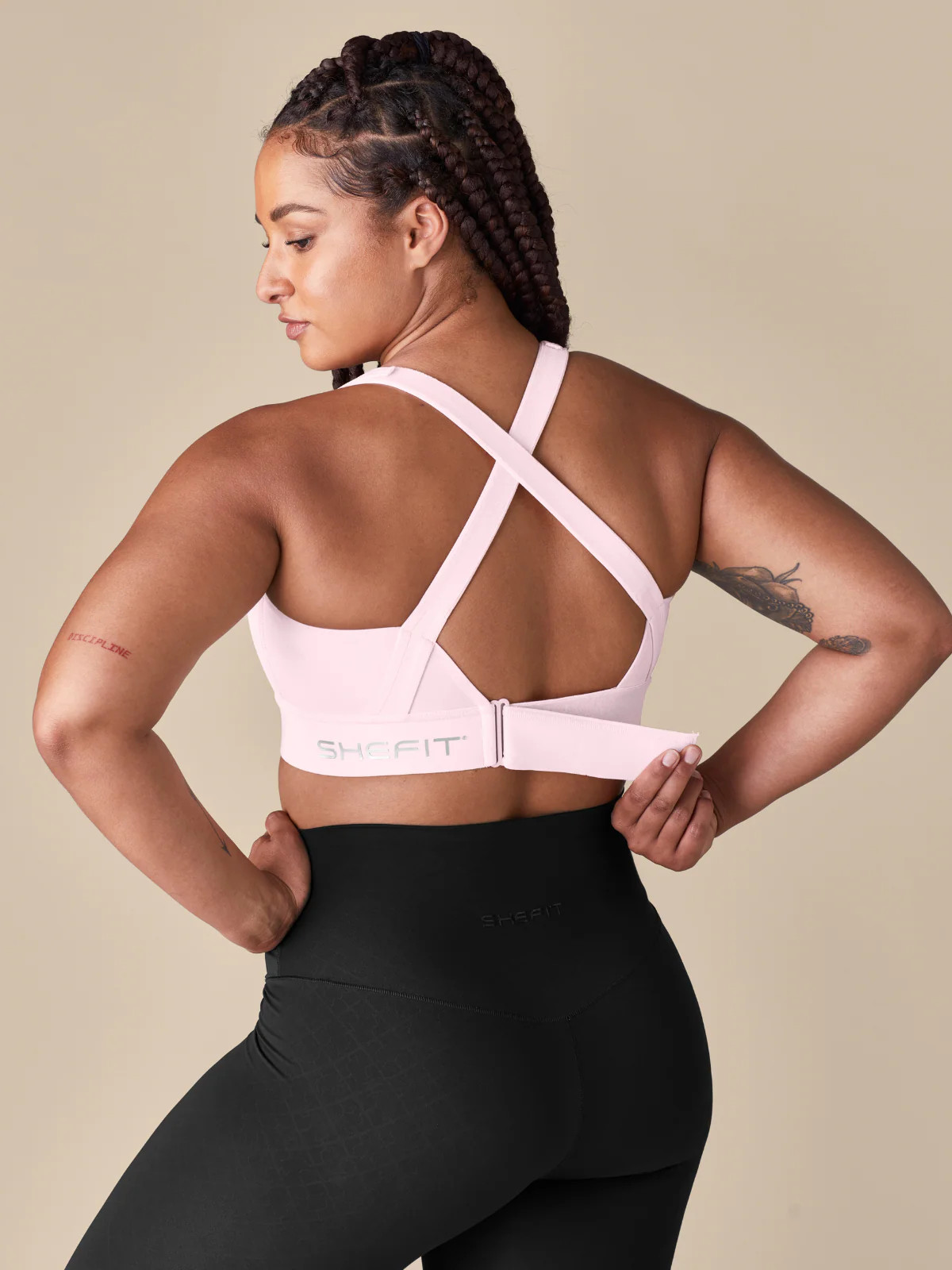 SHEFIT FLEX Powerhouse Pink Medium Sports Bra Support Activewear