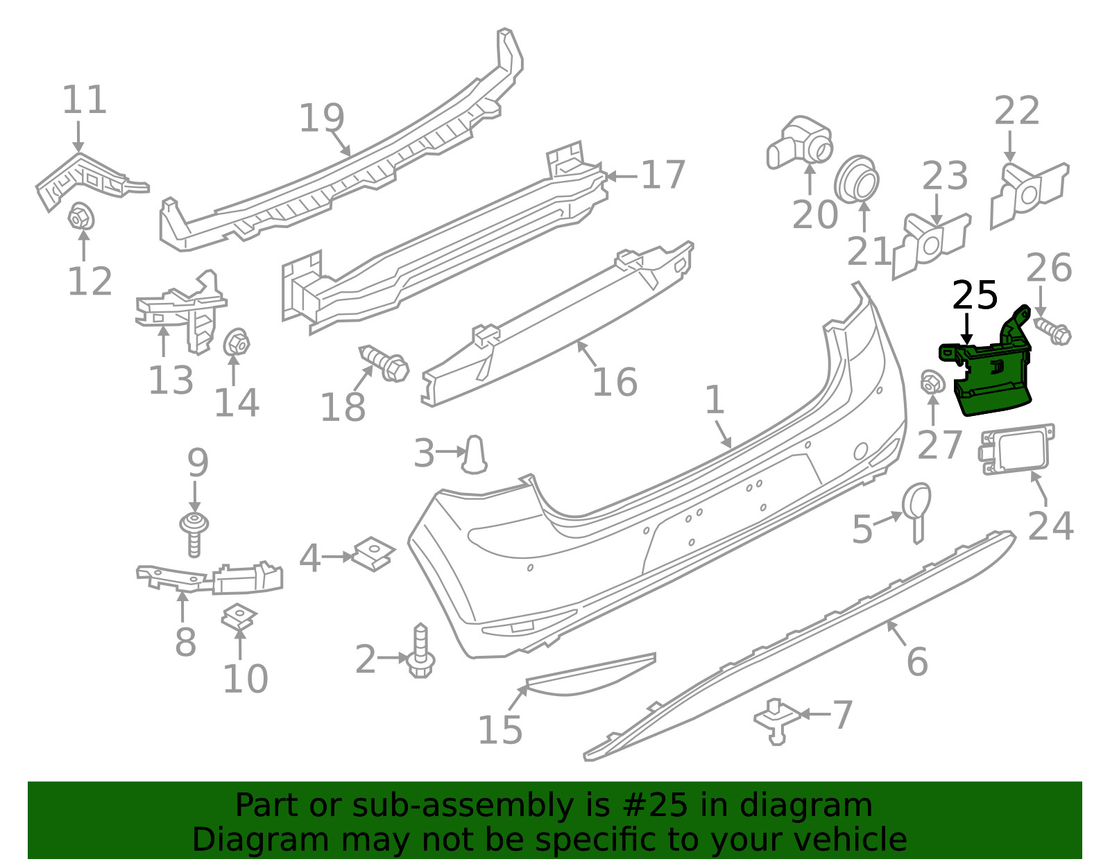 Genuine Volkswagen Mount Bracket 5G6-907-455-A