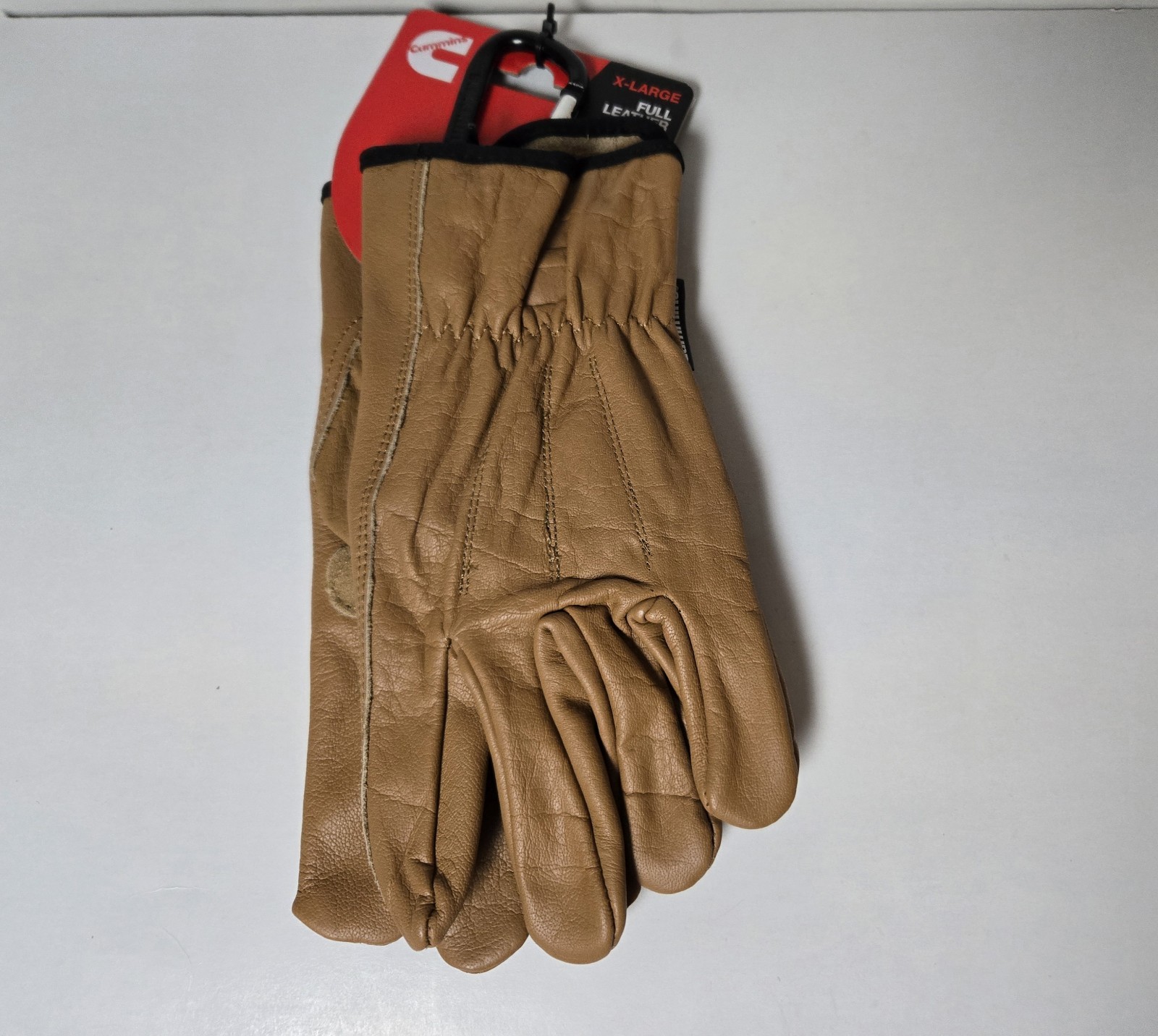 Cummings Full Leather Gloves Size Large  NWT Reinforced Palm Patches