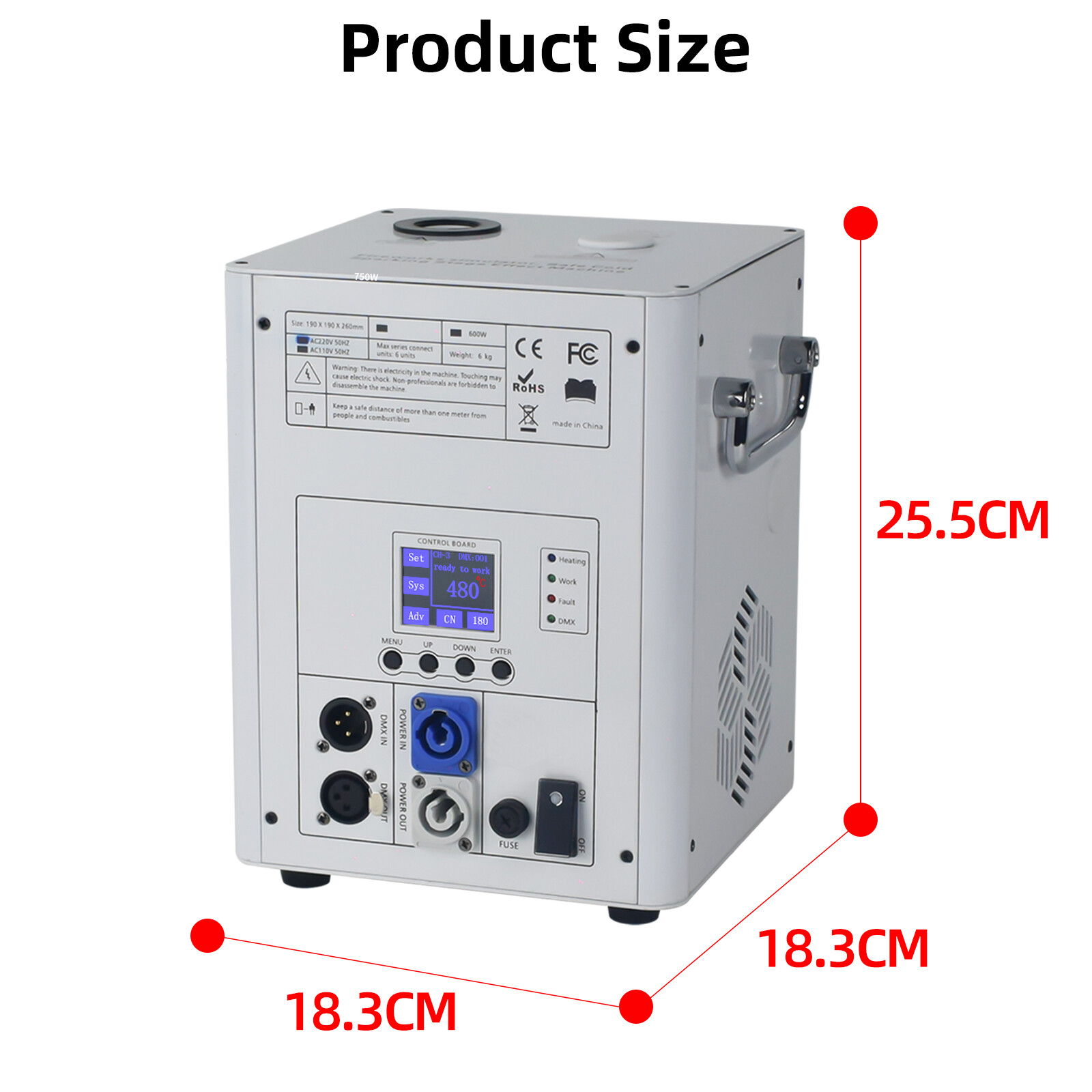 750W Cold Spark Machine Wedding DJ Party Stage Effect Firework Machine