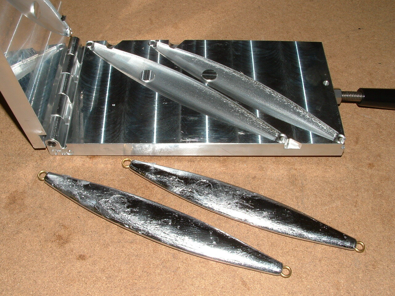 Saltwater Fish Jig -5 mold 14, 16oz vertical jigging CNC Aluminum
