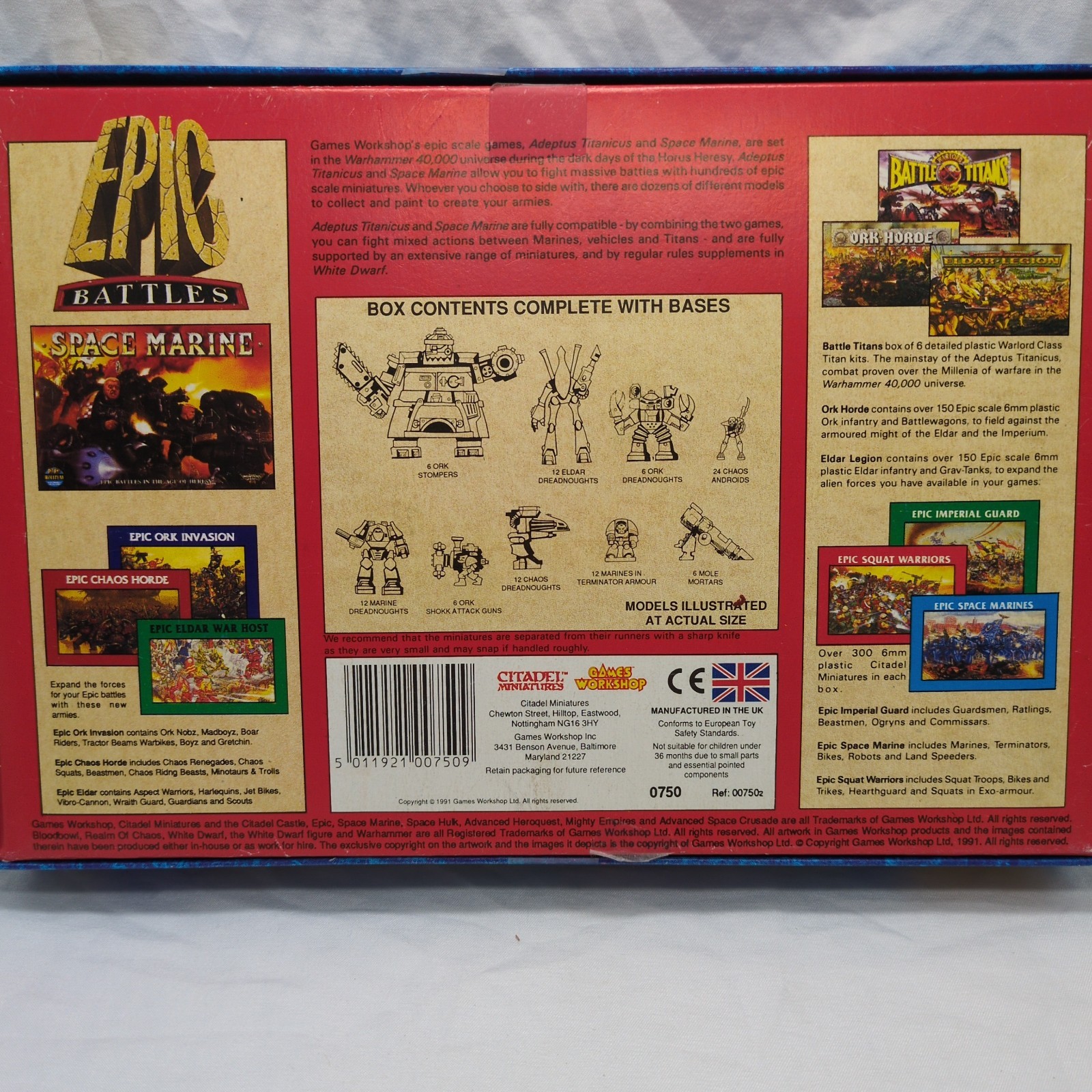 *Box Only* Warhammer 40K Epic Stompers Box Only