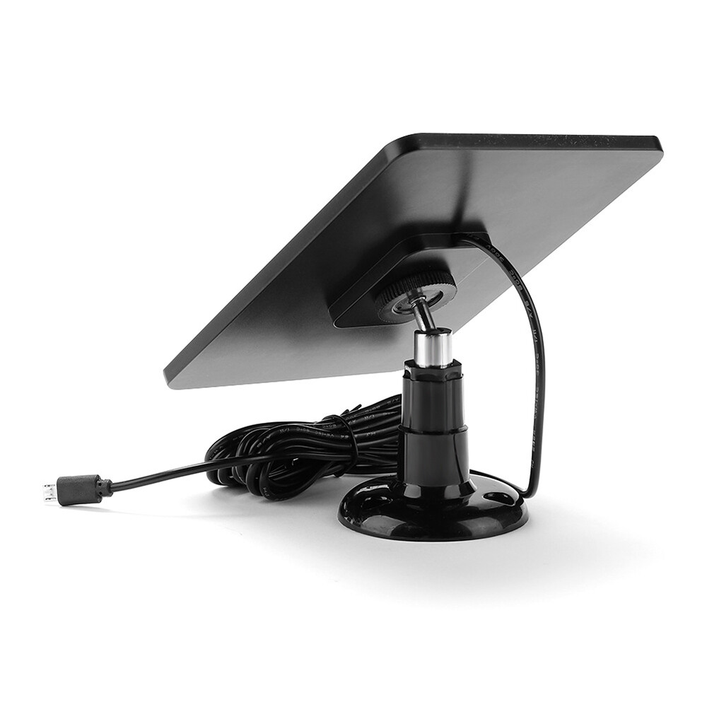 4W/5V Solar Panel For Outdoor Ring Spotlight Camera Security Cam Battery Charger