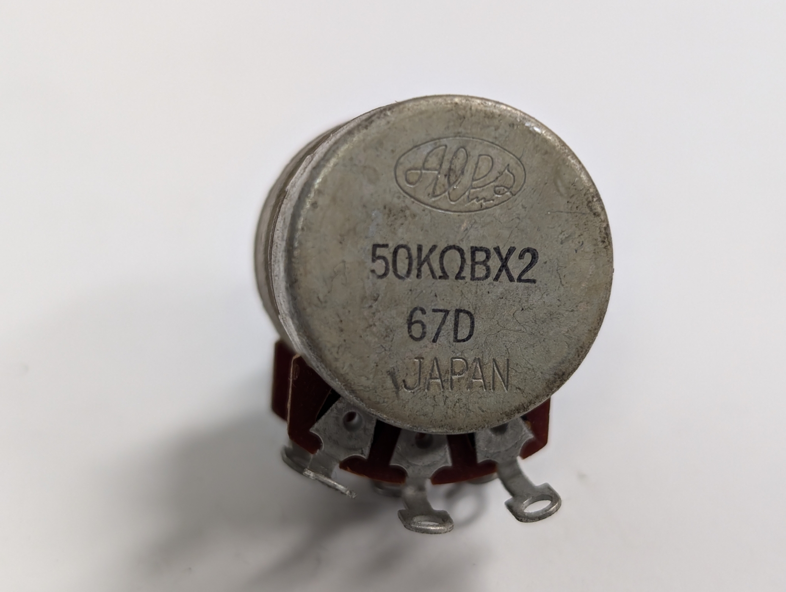 ALPS LINEAR TAPER DUAL 50K POTENTIOMETER