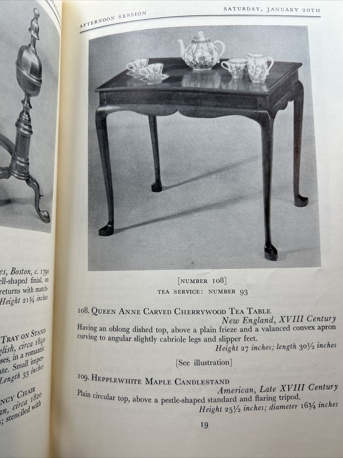 Parke-Bernet Catalog: Virginia Giannestras Collection- 1962