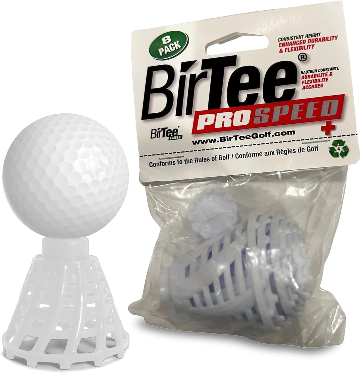 Enhanced Flexibility Golf Tees - 8 Pack