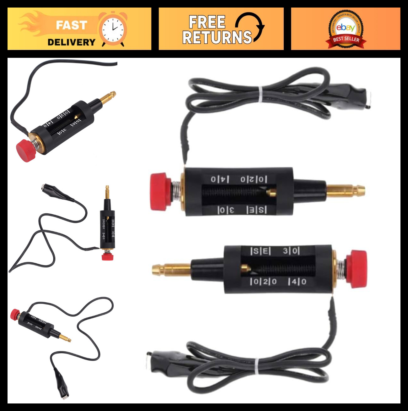Adjustable Spark Plug & Ignition Coil Tester Set, Gap & Circuit Diagnostic Tools