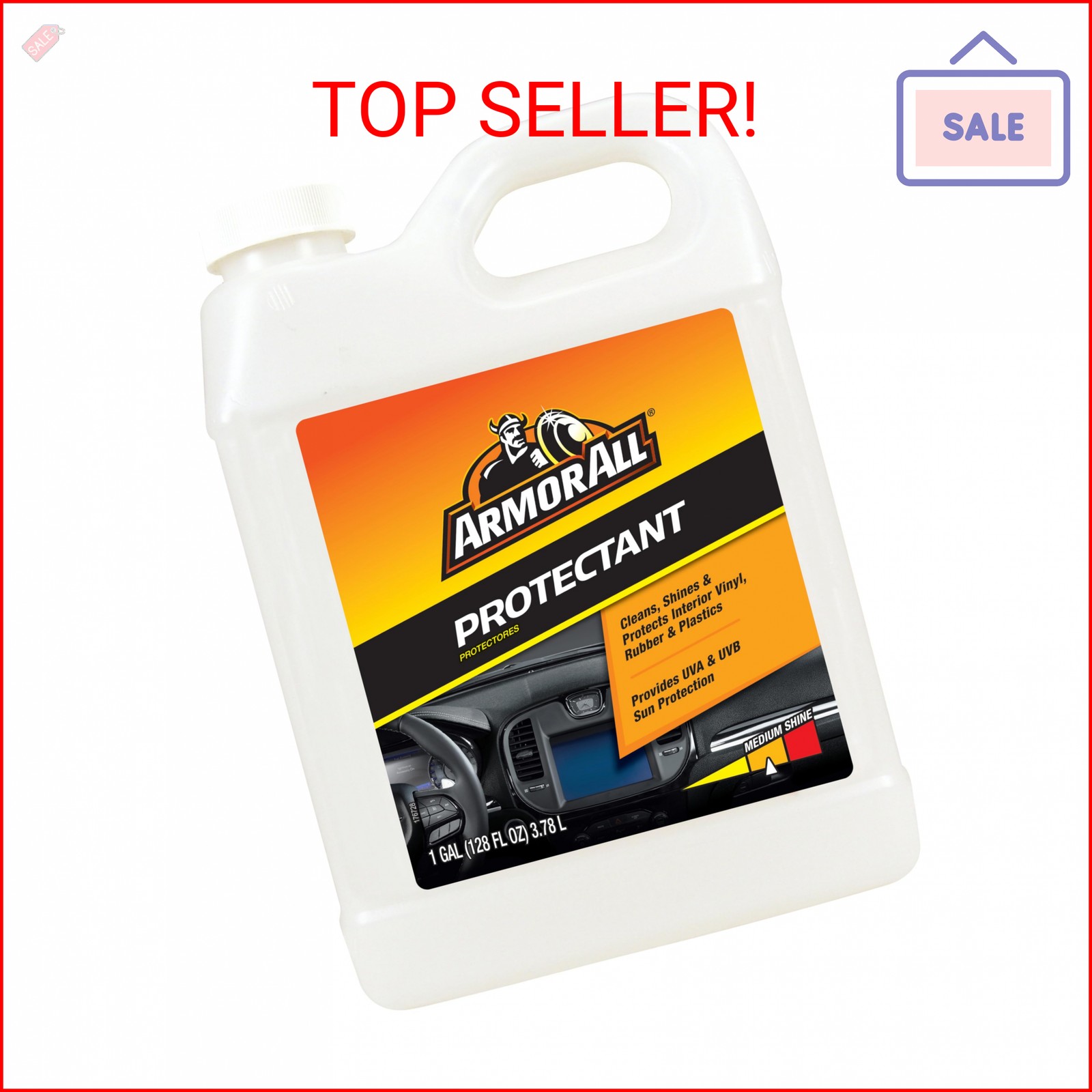 Armor All Car Protectant Refill by Armor All, Car Interior Cleaner with UV Prote
