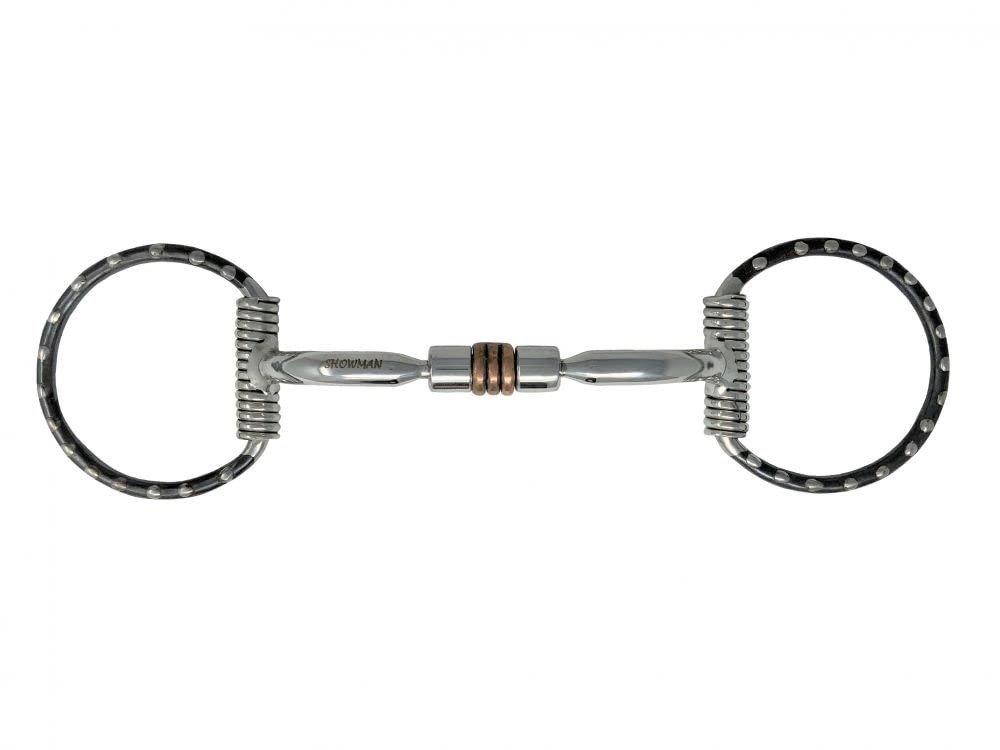 Showman Stainless Steel D-Ring Bit w/ Curved Mouth