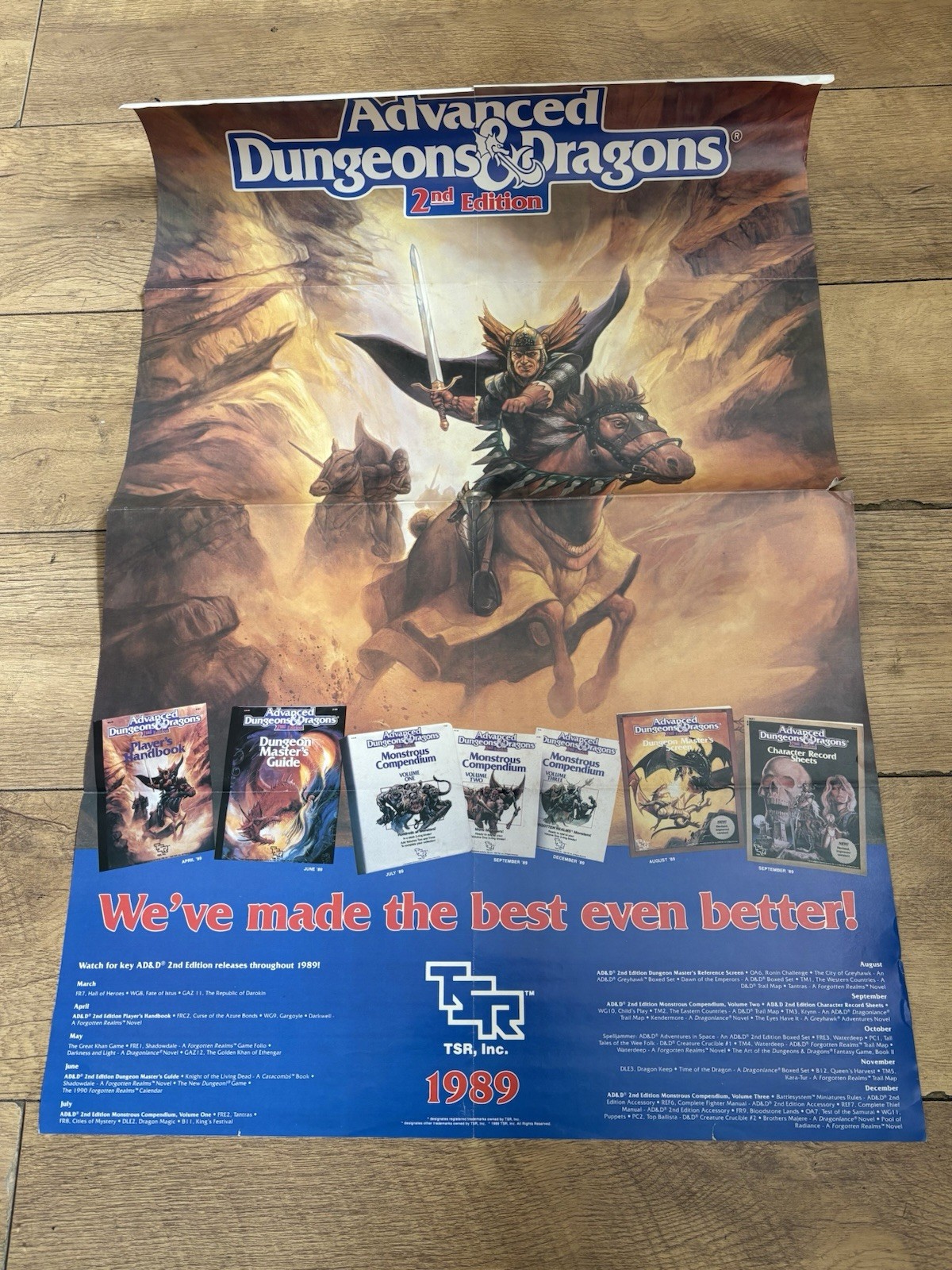 Advanced Dungeons and Dragons Poster  TSR 1989