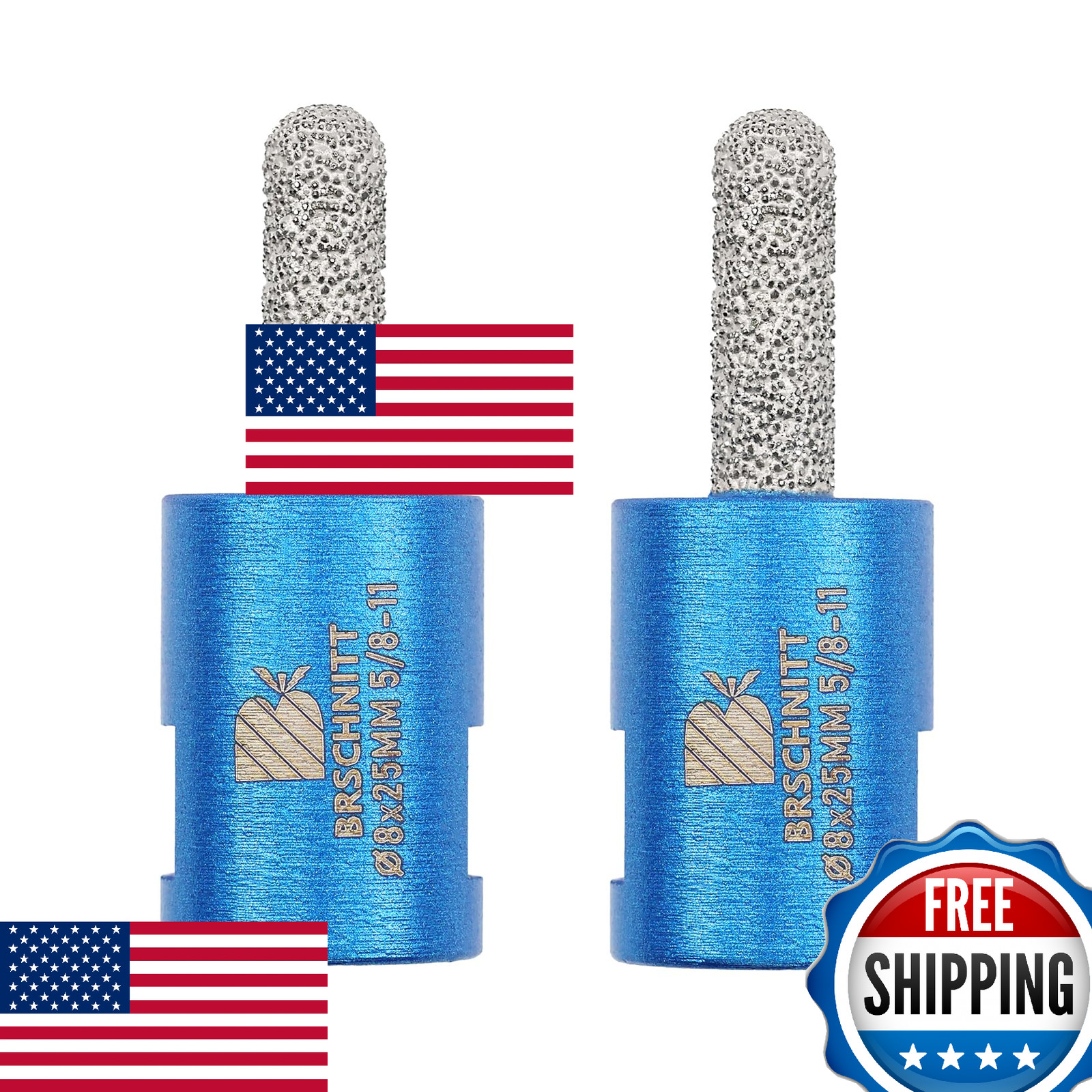 Diamond Mortar Raking Bit 5/8-11, 5/16x1 Inch, 2 Pack for Tuck Pointing