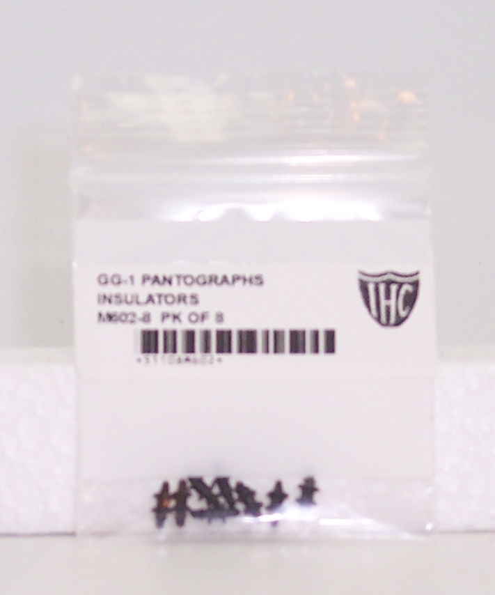 IHC GG-1 PANTOGRAPHS INSULATORS #M602-8 8 PER PK INSULATORS